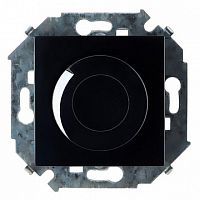 Светорегулятор-переключатель поворотный 15, 500 Вт, черный глянцевый |  код. 1591311-032 |  Simon